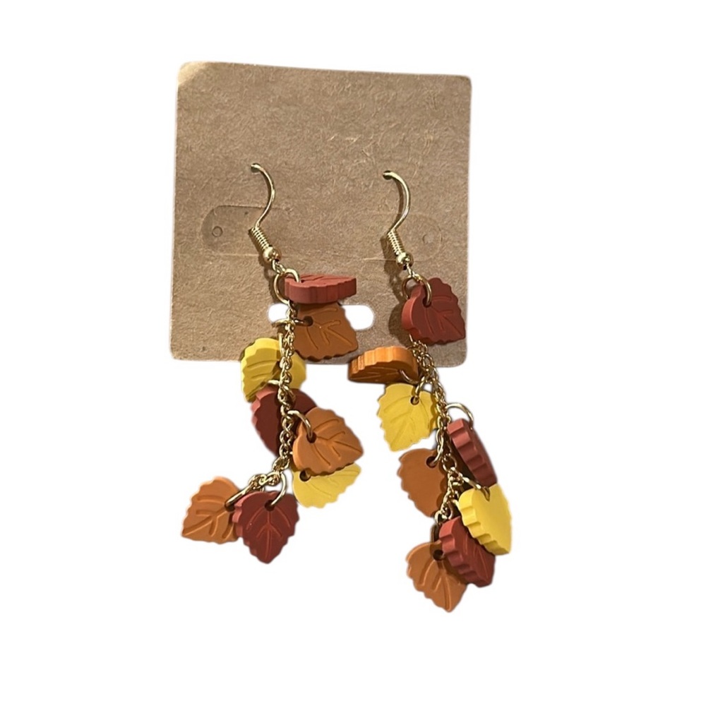 Autumn Leaf Dangle Earrings